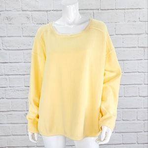 Prairie Cotton Yellow Oversized Hi-Low Top/Tunic GUC! Size:XL